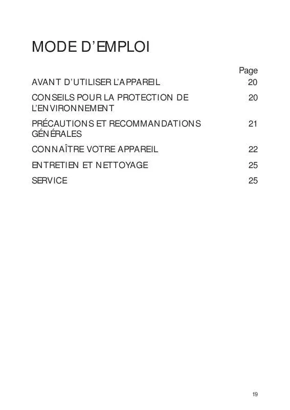 Mode d'emploi WHIRLPOOL AFB 827