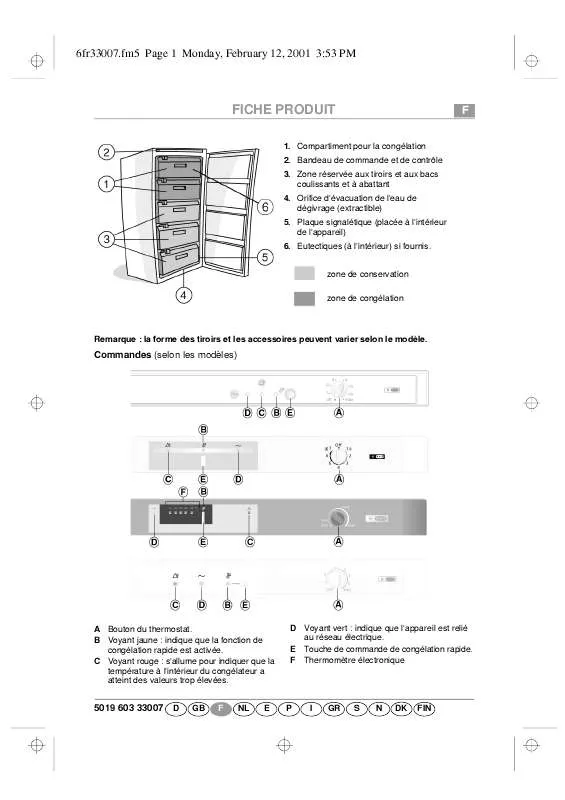 Mode d'emploi WHIRLPOOL AFG 308/G