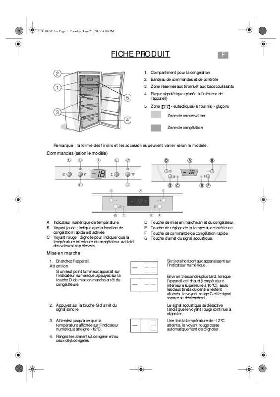 Mode d'emploi WHIRLPOOL AFG 8084/IX