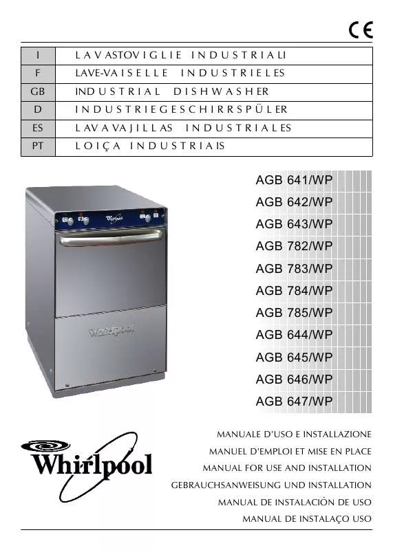 Mode d'emploi WHIRLPOOL AGB 645/DP