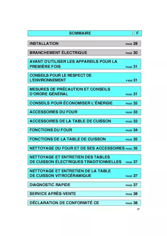 Mode d'emploi WHIRLPOOL AKF 803 AV