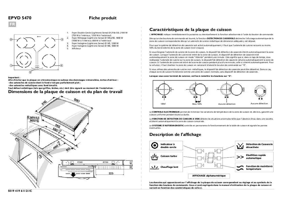 Mode d'emploi WHIRLPOOL AKM 126/NB/01