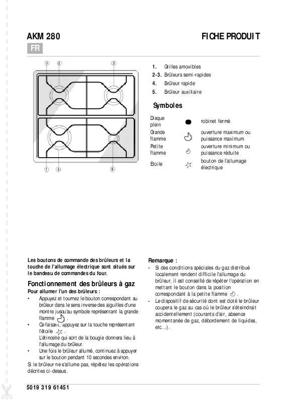 Mode d'emploi WHIRLPOOL AKM 280/WH