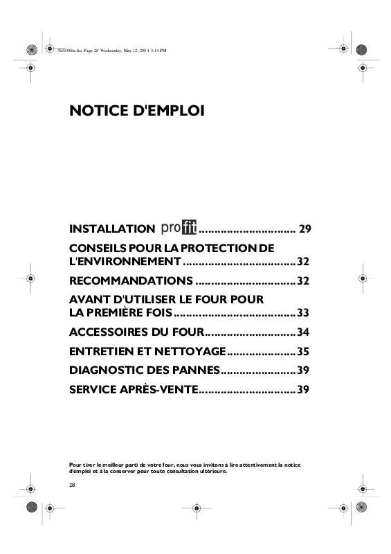 Mode d'emploi WHIRLPOOL AKP 007/IX