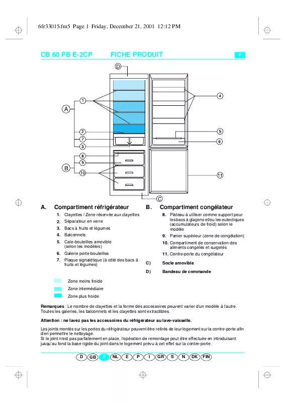 Mode d'emploi WHIRLPOOL AKP 135/IX/03