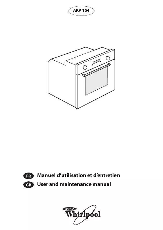 Mode d'emploi WHIRLPOOL AKP 154/IX