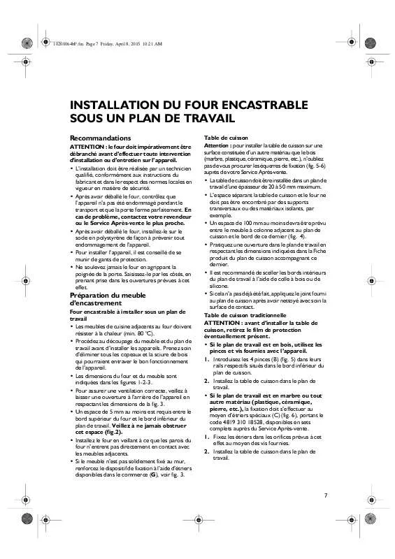 Mode d'emploi WHIRLPOOL AKP 351 WH