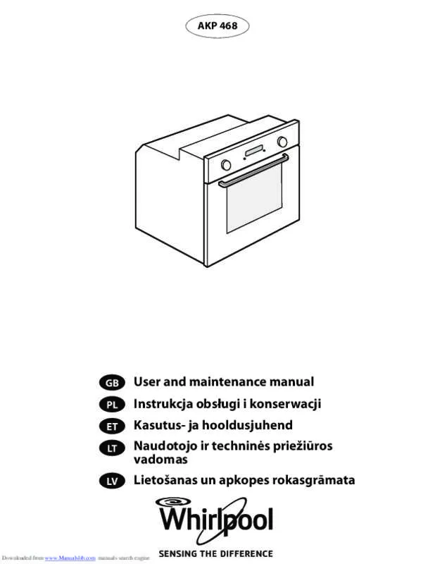 Mode d'emploi WHIRLPOOL AKP471IX