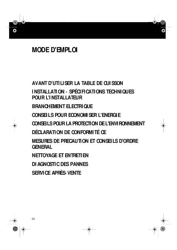 Mode d'emploi WHIRLPOOL AKR 021/IX