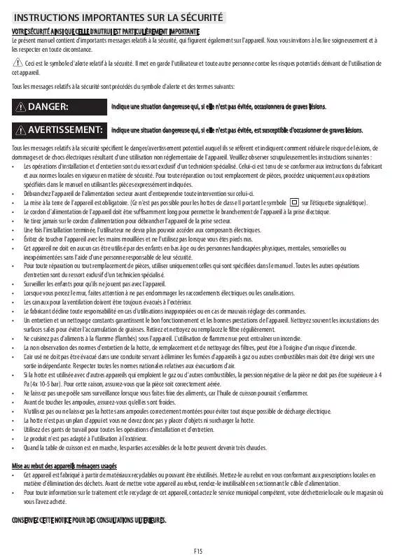 Mode d'emploi WHIRLPOOL AKR 565 G BL