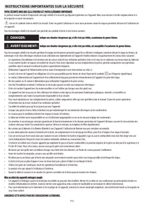 Mode d'emploi WHIRLPOOL AKR689WH