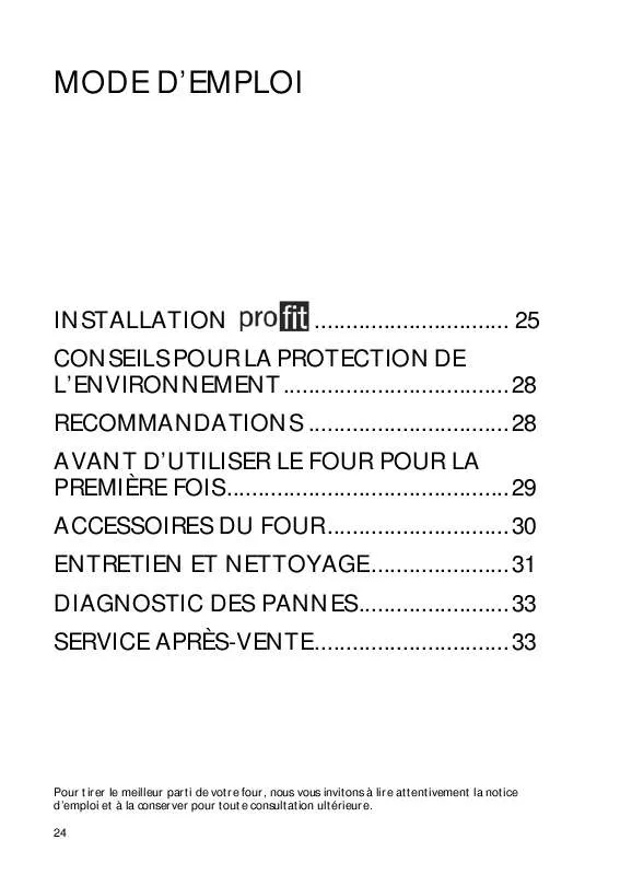 Mode d'emploi WHIRLPOOL AKS150/IX/01