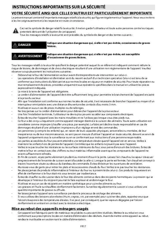 Mode d'emploi WHIRLPOOL AKZ 230/IX