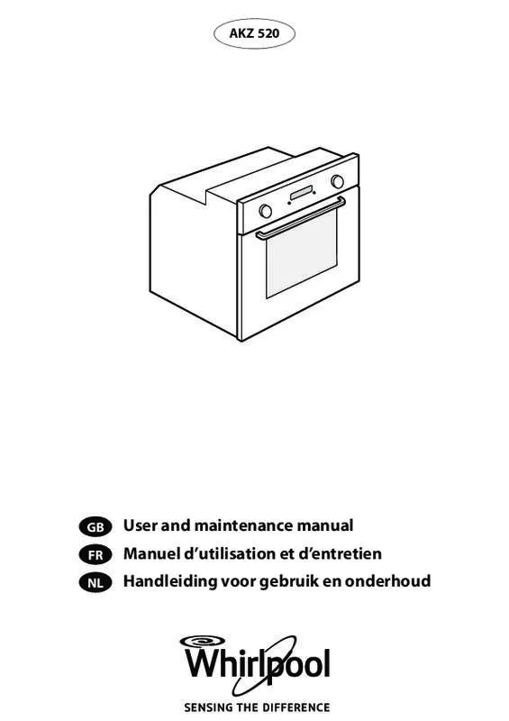 Mode d'emploi WHIRLPOOL AKZ520NB