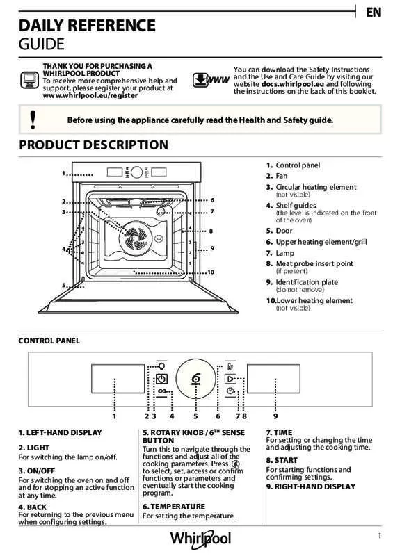 Mode d'emploi WHIRLPOOL AKZ96240NB