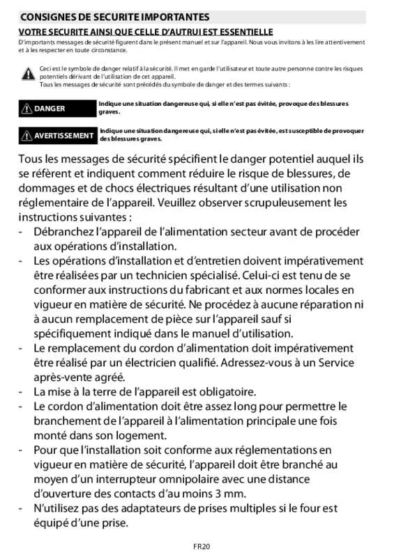 Mode d'emploi WHIRLPOOL AKZM 803 IXL