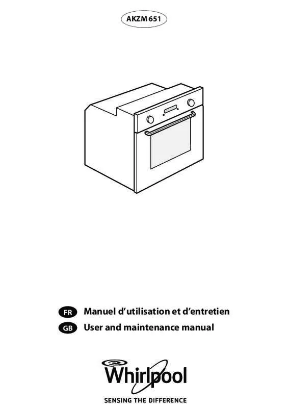 Mode d'emploi WHIRLPOOL AKZM6540IXL