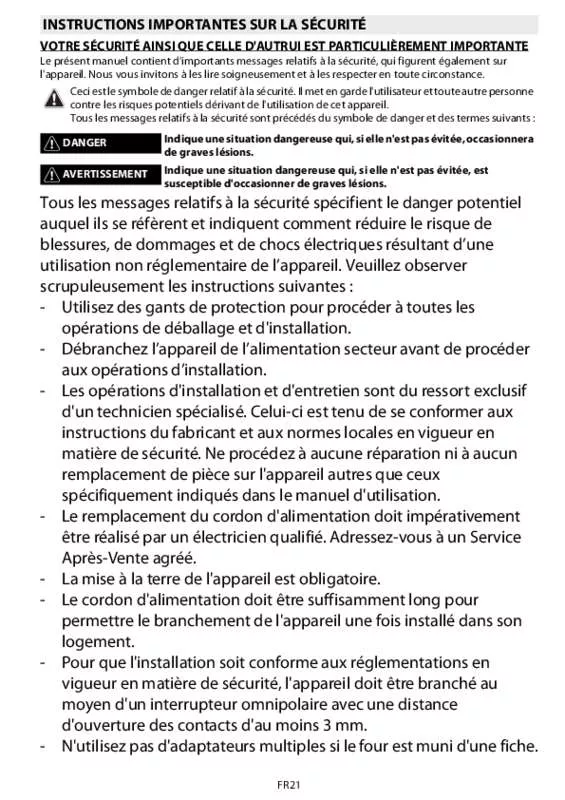 Mode d'emploi WHIRLPOOL AKZM749NB