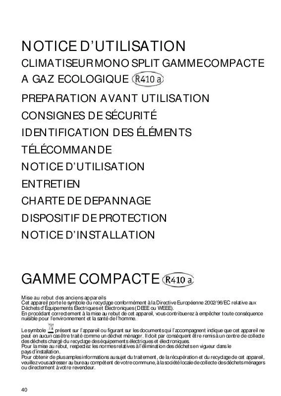 Mode d'emploi WHIRLPOOL AMD 002