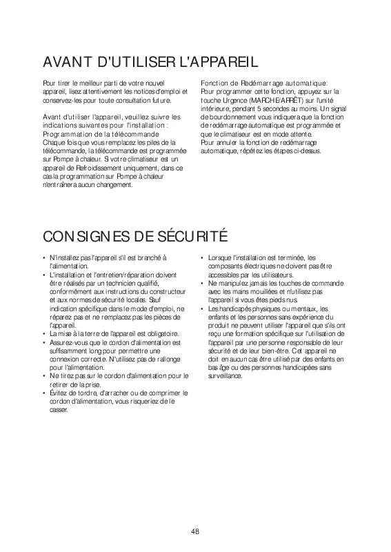 Mode d'emploi WHIRLPOOL AMD 036