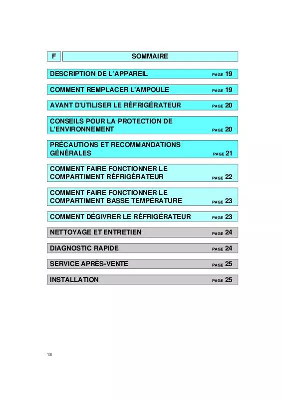 Mode d'emploi WHIRLPOOL ARC 0100