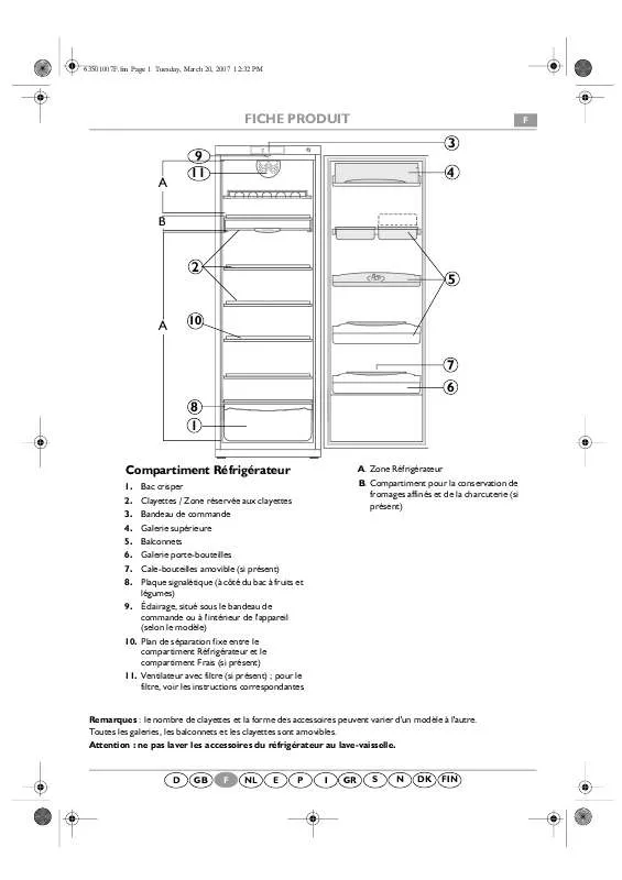 Mode d'emploi WHIRLPOOL ARC 1711/1