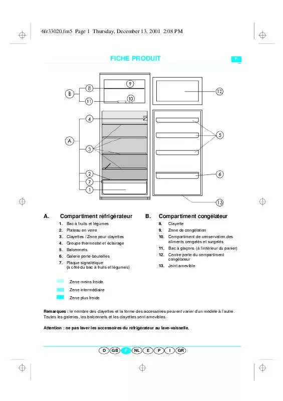 Mode d'emploi WHIRLPOOL ARC 3530