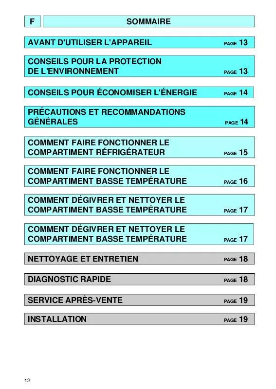 Mode d'emploi WHIRLPOOL ARC 3600