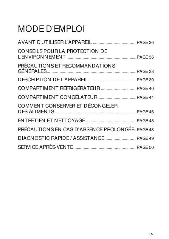 Mode d'emploi WHIRLPOOL ARC 4130/2/IX