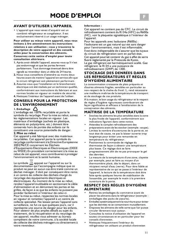 Mode d'emploi WHIRLPOOL ARC 5423/2