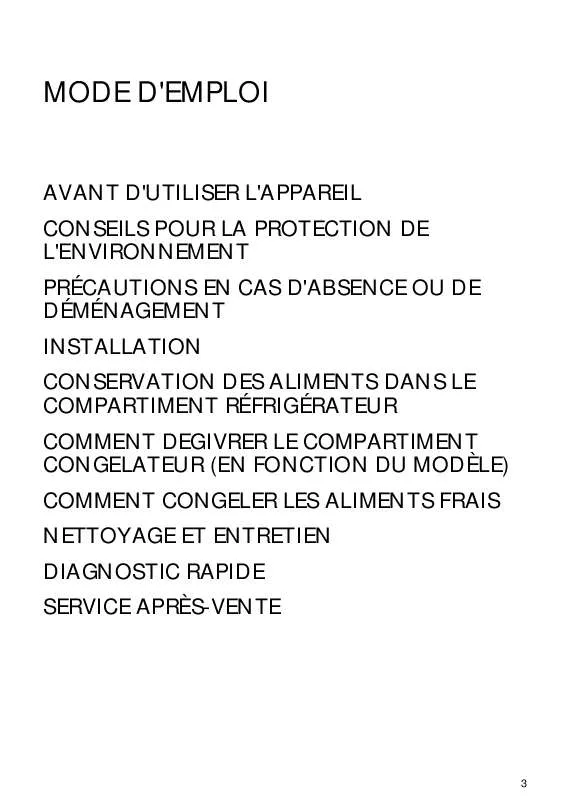 Mode d'emploi WHIRLPOOL ARC 5511