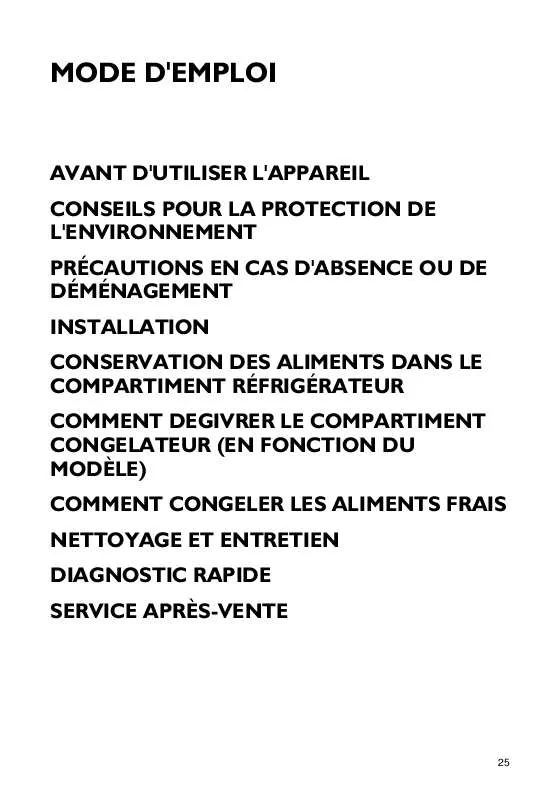 Mode d'emploi WHIRLPOOL ARC 6670