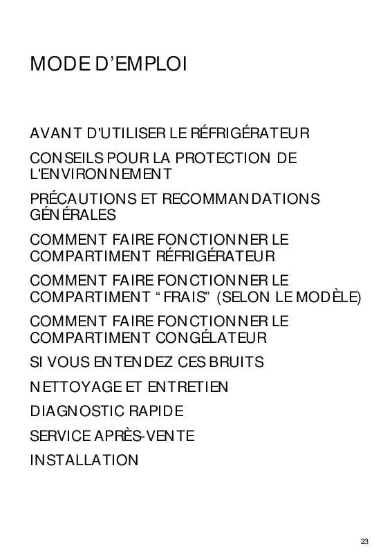 Mode d'emploi WHIRLPOOL ARC 7410