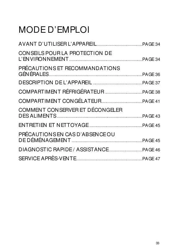 Mode d'emploi WHIRLPOOL ARC 8120/AL