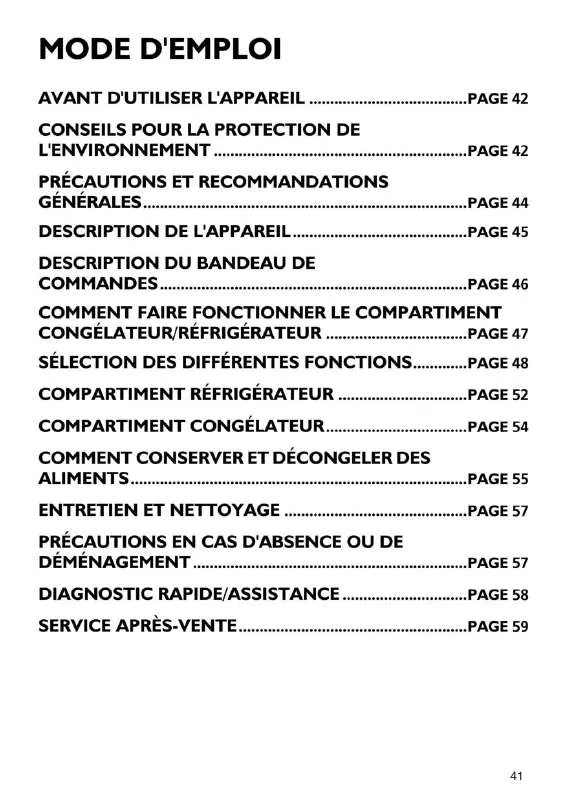 Mode d'emploi WHIRLPOOL ARC 8140/1/IX