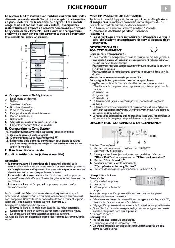 Mode d'emploi WHIRLPOOL ARC4000