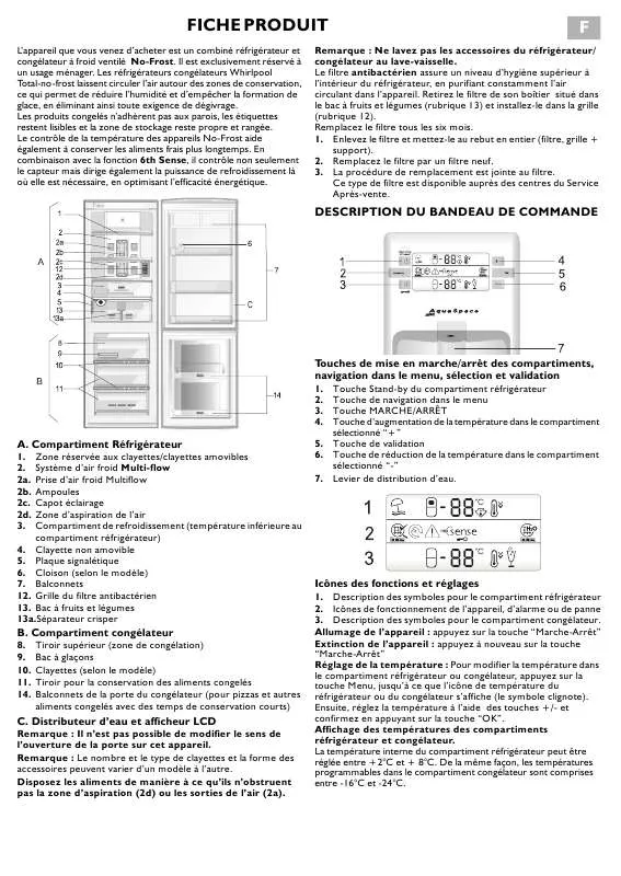 Mode d'emploi WHIRLPOOL ARC7559 IX AQUA