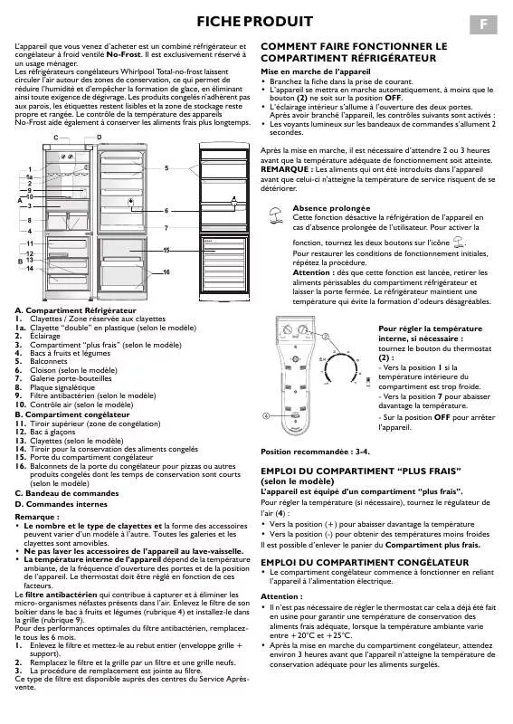 Mode d'emploi WHIRLPOOL ARC7593/1