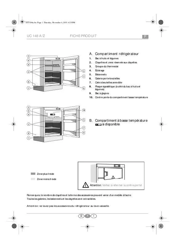 Mode d'emploi WHIRLPOOL ARG 581/2