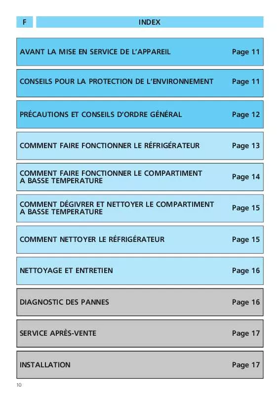 Mode d'emploi WHIRLPOOL ARL 408/G-TK