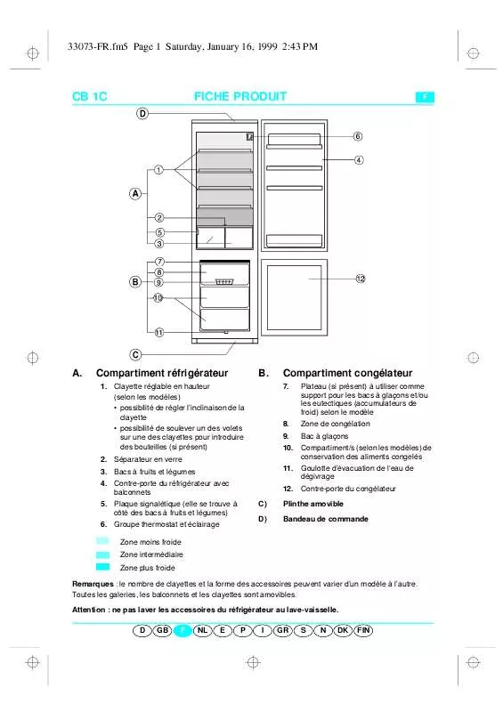 Mode d'emploi WHIRLPOOL ARL 477/G