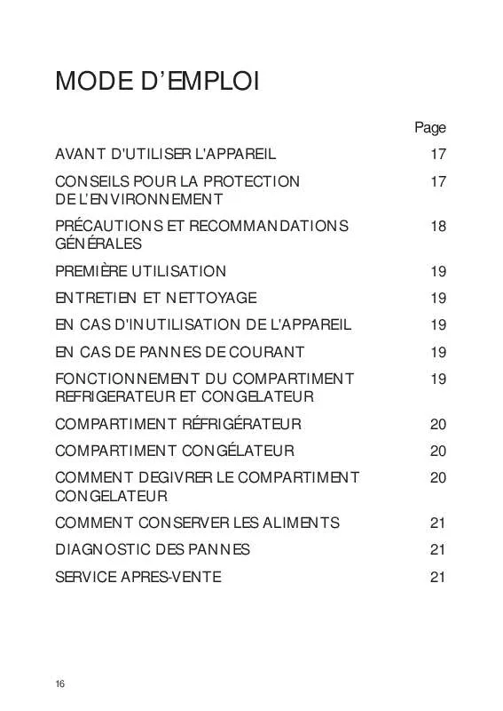 Mode d'emploi WHIRLPOOL ARL 755/A-LH