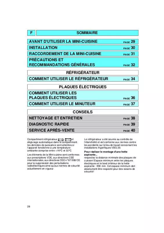 Mode d'emploi WHIRLPOOL ART 316/DT-H