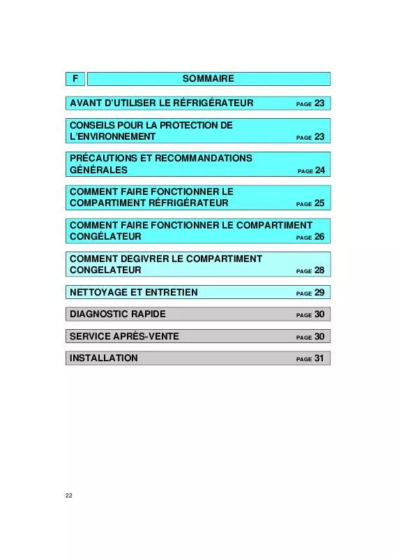 Mode d'emploi WHIRLPOOL ARZ 521/G