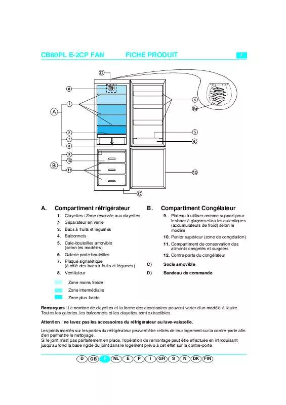 Mode d'emploi WHIRLPOOL ARZ 843/G