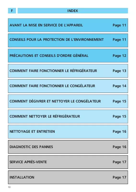 Mode d'emploi WHIRLPOOL ARZ 937/H