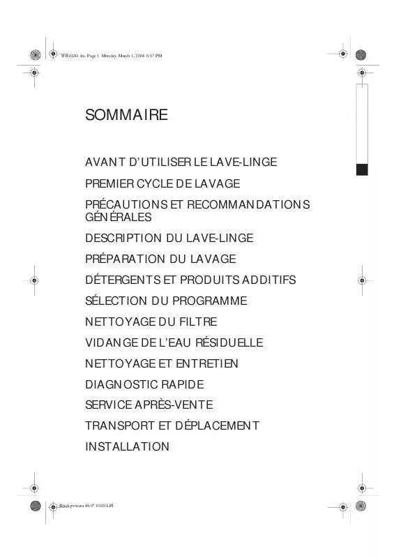 Mode d'emploi WHIRLPOOL AWA 5068