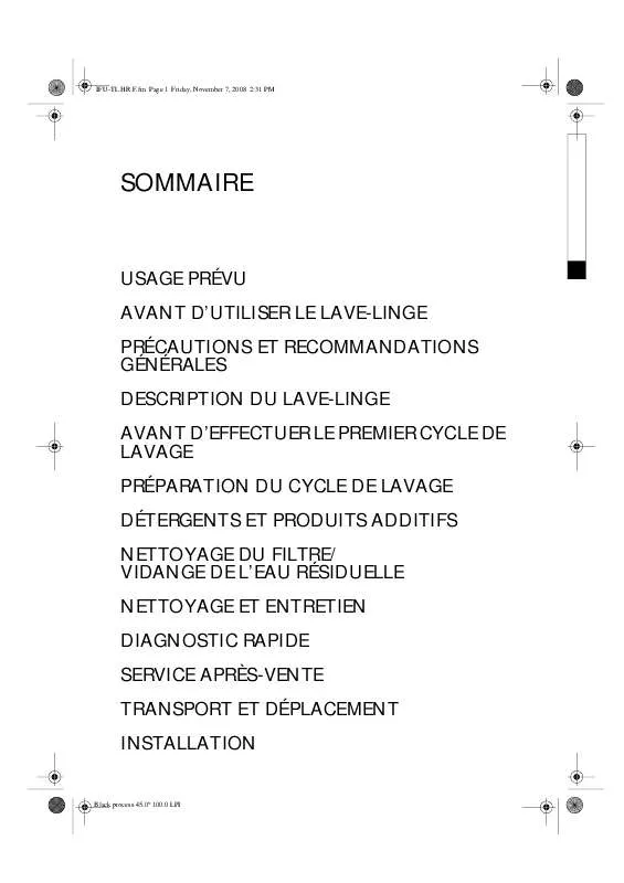 Mode d'emploi WHIRLPOOL AWE 2117