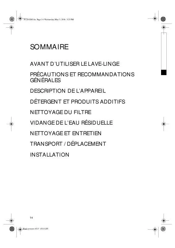 Mode d'emploi WHIRLPOOL AWG 266