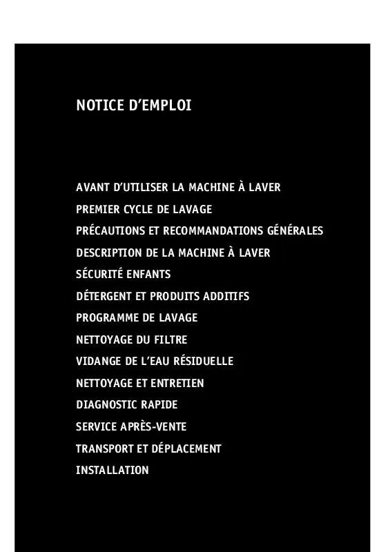 Mode d'emploi WHIRLPOOL AWM 8092